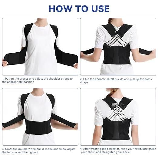 Adjustable Back Posture Corrector/ Slouching Relieve Pain Belt Women & Men